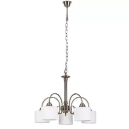   Rábalux 7276 Edith Beltéri Csillár antik sárgaréz-opál üveg E27 5x MAX 60, IP20