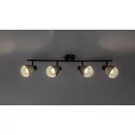 Rábalux 73008 Farelia Beltéri lámpa, Spotlámpa, fekete-szürke E14E14 4X MAX 10, IP20