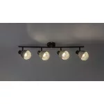 Rábalux 73008 Farelia Beltéri lámpa, Spotlámpa, fekete-szürke E14E14 4X MAX 10, IP20