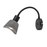 Rábalux 73009 Farelia Beltéri lámpa, Fali lámpa, fekete-szürke E14E14 1X MAX 10, IP20