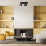 Rábalux 73017 Perico Beltéri lámpa Mennyezeti lámpa fekete, fekete GU10 2X MAX 5, IP20