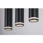 Rábalux 73037 Senobia Beltéri lámpa Függeszték fekete, fehér GU10 3X MAX 5, IP20