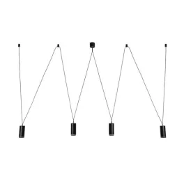   Rábalux 73038 Senobia Beltéri lámpa Függeszték fekete, fehér GU10 4X MAX 5, IP20