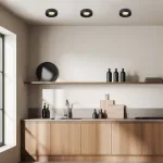Rábalux 73042 Luiza Beltéri lámpa Ráépíthető és Beépíthető lámpa fekete,  GU10 1X MAX 25, IP20