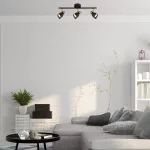 Rábalux 73049 Lilou Beltéri lámpa Mennyezeti lámpa arany, matt fekete GU10 3x MAX 25, IP20