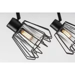 Rábalux 73068 Emerencia Beltéri lámpa, Spotlámpa, fekete-füstszínű üveg E14E14 2x MAX 40, IP20