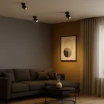 Rábalux 73081 Yorli Beltéri lámpa, Spotlámpa, fekete-fekete GU10GU10 1x MAX 7, IP20