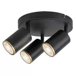   Rábalux RBL73109 NOLIE Beltéri lámpa Függeszték fekete, arany GU10 1x IP20