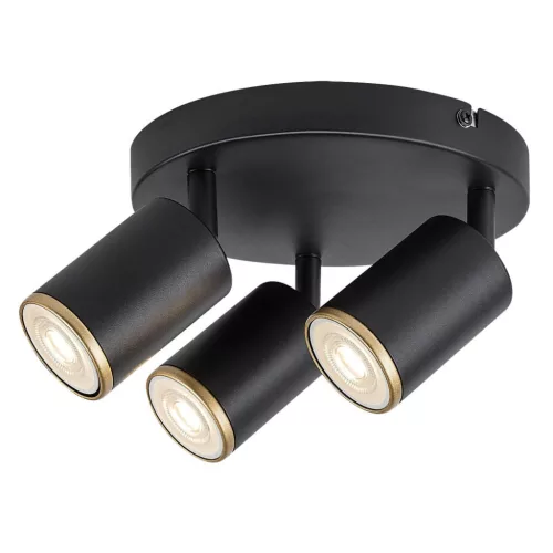 Rábalux RBL73109 NOLIE Beltéri lámpa Függeszték fekete, arany GU10 1x IP20