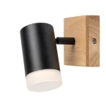 Rábalux 73121 Toras Spotlámpa tölgy-fekete GU10 1X MAX 5, IP20
