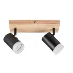 Rábalux 73122 Toras Spotlámpa tölgy-fekete GU10 2X MAX 5, IP20