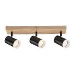 Rábalux 73123 Toras Spotlámpa tölgy-fekete GU10 3X MAX 5, IP20