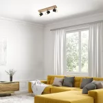Rábalux 73123 Toras Spotlámpa tölgy-fekete GU10 3X MAX 5, IP20