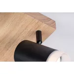 Rábalux 73124 Toras Spotlámpa tölgy-fekete GU10 4X MAX 5, IP20