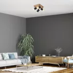 Rábalux 73124 Toras Spotlámpa tölgy-fekete GU10 4X MAX 5, IP20