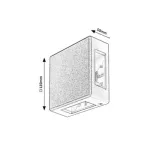 Rábalux 7317 Lippa Kültéri fali lámpa fekete- LED 6, IP54