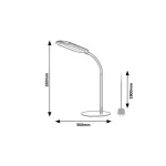 Rábalux 74007 Adelmo Asztali lámpa fekete-fehér LED 10, IP20