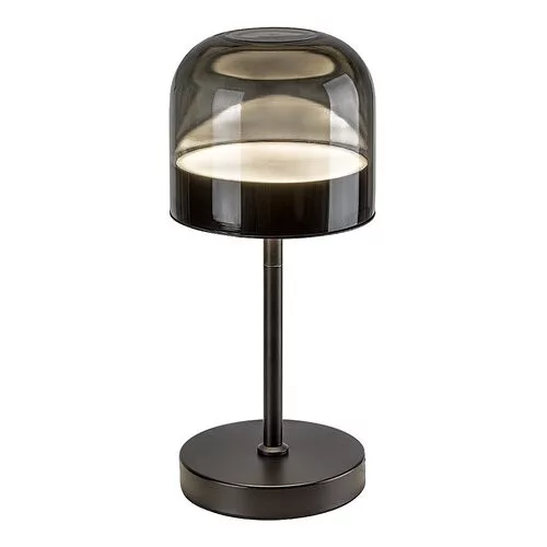 Rábalux 74037 Xelira Beltéri lámpa, Asztali lámpa, fekete-füstös LED 13, IP20