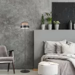 Rábalux 74038 Xelira Beltéri lámpa, Állólámpa, fekete-füstös LED 20, IP20