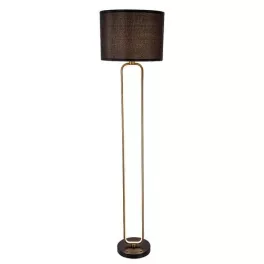   Rábalux 74043 Domiro Beltéri lámpa, Állólámpa, arany-fekete E27LED 30+ E27 1X MAX 60, IP20