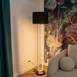 Rábalux 74043 Domiro Beltéri lámpa, Állólámpa, arany-fekete E27LED 30+ E27 1X MAX 60, IP20