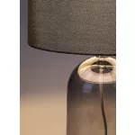 Rábalux 74048 Luxin Beltéri lámpa, Asztali lámpa, füstszínű üveg-szürke E14E14 1x MAX 40, IP20