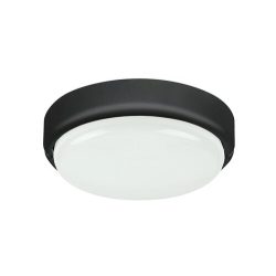   Rábalux 7407 Hort Kültéri fali lámpa/ Kültéri mennyezeti fekete-fehér LED 15, IP54