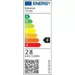 Rábalux 74166 Nivaro Beltéri lámpa, Állólámpa, fekete-fehér LED 28, IP20