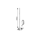 Rábalux RBL74195 Sindri Beltéri lámpa Állólámpa fekete, fehér LED 33 IP20