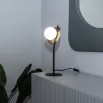 Rábalux 74221 Jules Beltéri lámpa, Asztali lámpa, fekete-fehér G9G9 1x MAX 5, IP20