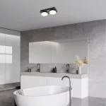 Rábalux 75002 Attichus Fürdőszobai lámpa matt fekete-fehér LED 11, IP44