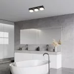 Rábalux 75003 Attichus Fürdőszobai lámpa matt fekete-fehér LED 18, IP44