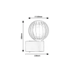 Rábalux RBL75021 Colzar Beltéri lámpa Fali lámpa matt fekete, tejüveg/ átlátszó G9 1x MAX 3,5 IP44