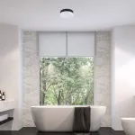 Rábalux 75025 Gaelo Beltéri lámpa Fürdőszobai lámpa fekete, fehér LED 15, természetes fehér (3500-5000 K), IP44