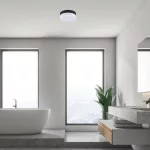 Rábalux 75026 Gaelo Beltéri lámpa Fürdőszobai lámpa fekete, fehér LED 18, természetes fehér (3500-5000 K), IP44
