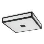 Rábalux 75031 Zoya Beltéri lámpa Fürdőszobai lámpa fekete, fehér LED 18, természetes fehér (3500-5000 K), IP44