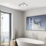 Rábalux 75031 Zoya Beltéri lámpa Fürdőszobai lámpa fekete, fehér LED 18, természetes fehér (3500-5000 K), IP44