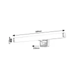 Rábalux 75037 Nour Beltéri lámpa Fürdőszobai lámpa króm, fehér LED 5, természetes fehér (3500-5000 K), IP44