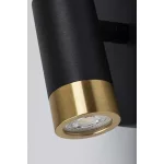 Rábalux 75040 Kadir Beltéri lámpa, Fürdőszobai lámpa, fekete/ arany-átlátszó LED 3, IP20