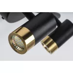 Rábalux 75041 Kadir Beltéri lámpa, Fürdőszobai lámpa, fekete/ arany-átlátszó LED 6, IP44