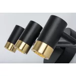 Rábalux 75042 Kadir Beltéri lámpa, Fürdőszobai lámpa, fekete/ arany-átlátszó LED 9, IP44