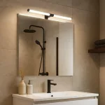 Rábalux 75044 Zain Beltéri lámpa, Fürdőszobai lámpa, fekete-fehér LED 8, IP44