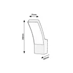 Rábalux 7504 Palanga Kültéri fali lámpa antracit-fehér LED 12, IP44