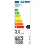Rábalux 7504 Palanga Kültéri fali lámpa antracit-fehér LED 12, IP44