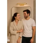 Rábalux 75055 Odran Beltéri lámpa, Fürdőszobai lámpa, arany-fehér LED 15, IP44