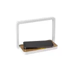 Rábalux 76005 Buldus Asztali lámpa tölgy-matt fehér LED 4, IP20