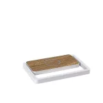 Rábalux 76005 Buldus Asztali lámpa tölgy-matt fehér LED 4, IP20