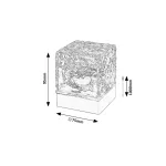 Rábalux RBL76022 Cubiko Beltéri lámpa Dekor lámpa fehér, átlátszó LED 1 IP20