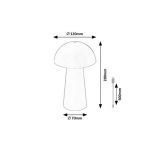 Rábalux 76037 Mireo Beltéri lámpa, Dekor lámpa, fehér-fehér LED 1,5, IP44