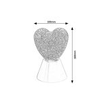 Rábalux 76040 Sparkly Beltéri lámpa, Dekor lámpa, fehér-átlátszó LED 0,8, IP20